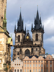 Fototapeta premium Churches in Prague.Kirchen in Prag