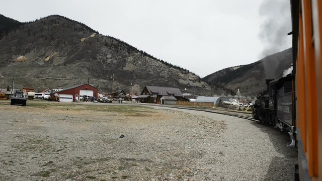 Historic steam train in Colorado Rocky Mountains - 5