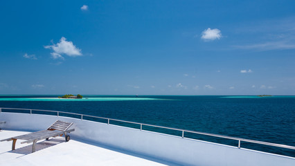 Obraz na płótnie Canvas Exotic Islands in Maldives, similar to Caribbean, Seychelles
