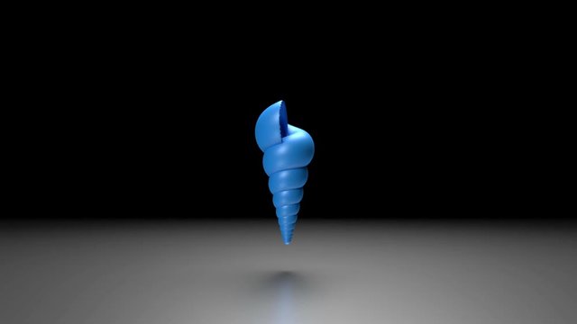 Creating Seashell Out of Thin Air, Concept of 3d Printing Technologies, 3D Rendering Animation 