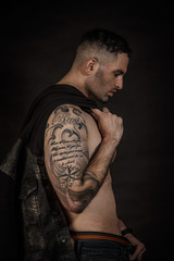 Good looking Male model in Studio