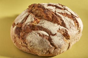 a whole loaf Portuguese corn and wheat bread