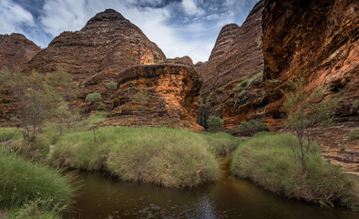 The walk into Cathedral Gorge, Purnululu, National Park