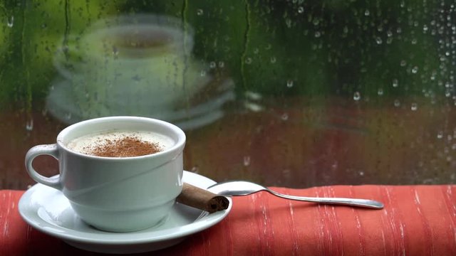 Salep or sahlap with cinnamon