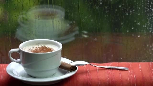 Salep or sahlap with cinnamon