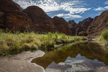 The walk into Catherdral Gorge, Purnululu, National Park