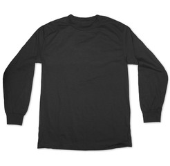 LONG SLEEVE SHIRT MOCKUP (BLACK)