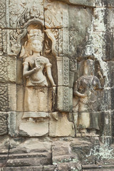 Ancient Cambodian sculpture decoration 