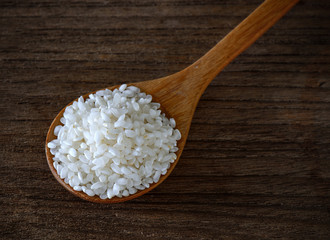 rice in spoon