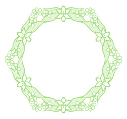 ユリとスズランのフレーム