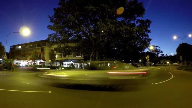 Traffic  Time Lapse On The Roads Of Sydney, Australia - 7