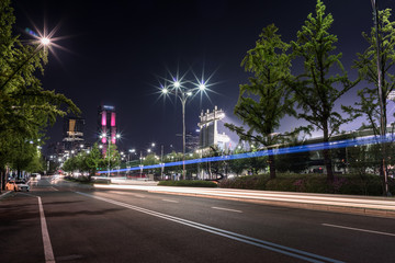 Fototapeta na wymiar Samseong-dong Night Scene Landscape