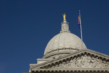 Wisconsin State Capitol Building in Springtime