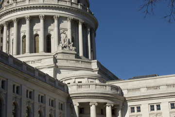 Wisconsin State Capitol Building in Springtime