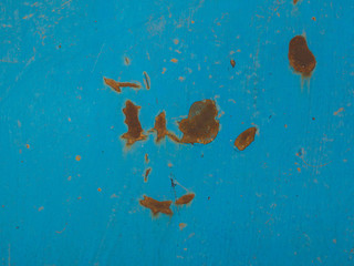 Fototapeta na wymiar rusty blue steel texture background