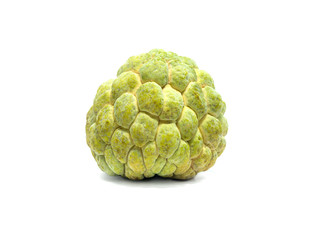Fresh Custard Apple on white background.