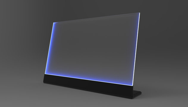 Futuristic Computer Screen 3d Illustration