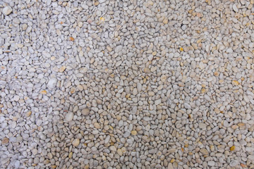 White gravel pebble stones