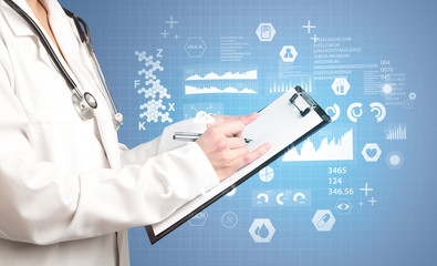 Female doctor with notepad