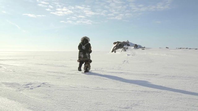 Shaman Carries Out occult ritual During The Russian Arctic Winter  - 7