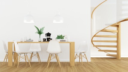 Relax space in hotel - 3D rendering