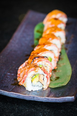 Matsusaka and wagyu beef sushi