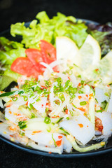 Spicy squid salad