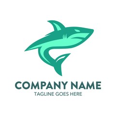 Naklejka premium Shark Logo Template