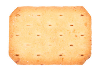 tasty crackers  butter biscuits on white background