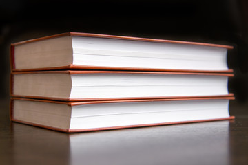 3 books on the table