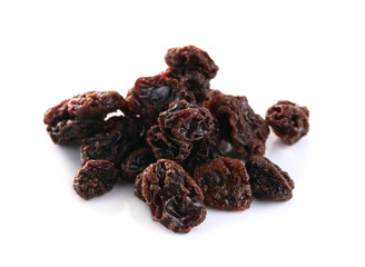 Plum stones on a white background.