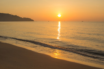 Fototapeta premium Sun rise Beaches Ban Krut Prachuap Khiri Khan, Thailand