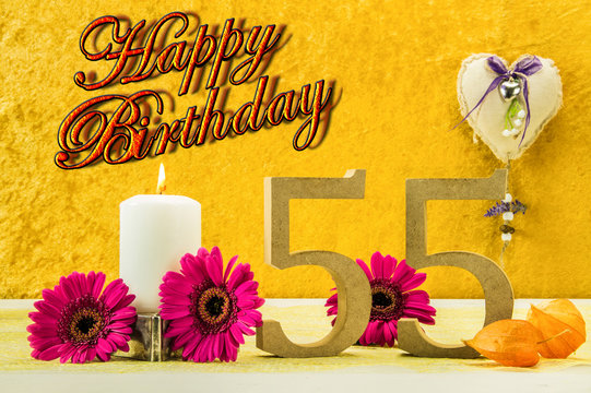 Happy Birthday 55 Jahre