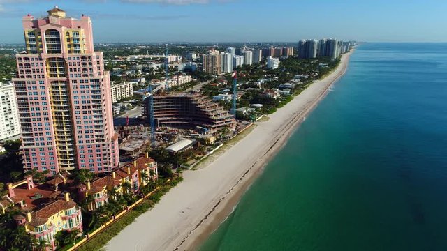 Aerial video Auberge Beach Residences Fort Lauderdale Florida