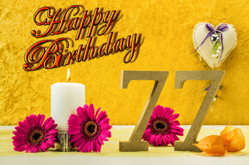 Happy Birthday 77 Jahre