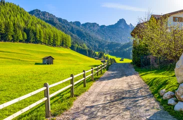 Photo sur Plexiglas Dolomites The picturesque landscapes of the Dolomites area