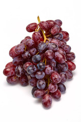 Close up of organic red grapes