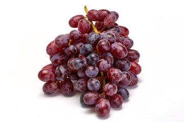Close up of organic red grapes
