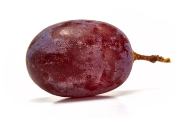 Close up of organic red grapes