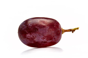 Close up of organic red grapes