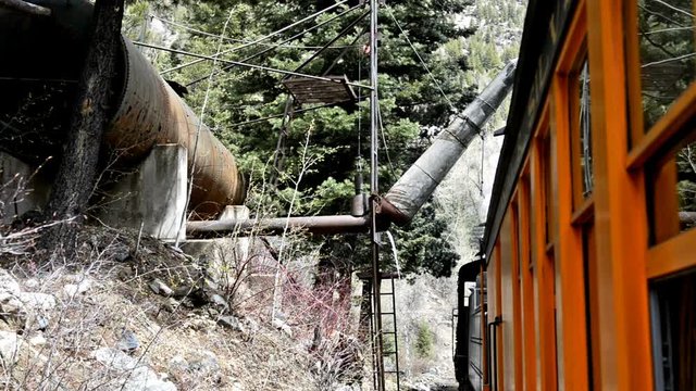 Historic steam train in Colorado Rocky Mountains - 4