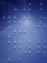 Stylish blue color presentation of business poster 