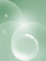 Stylish green color presentation of business poster 