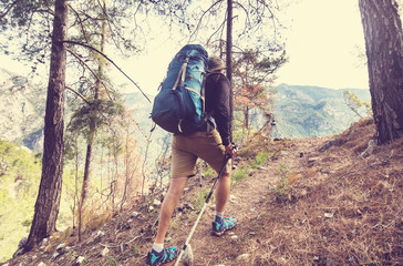 Naklejka premium Hike in Turkey