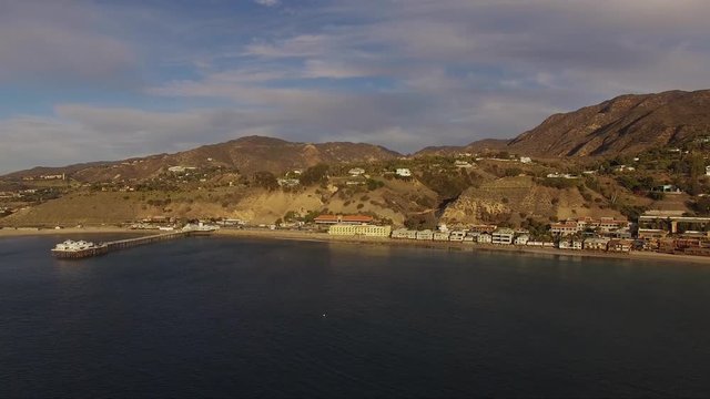 Aerial views of Malibu, California, USA, 4K - 5