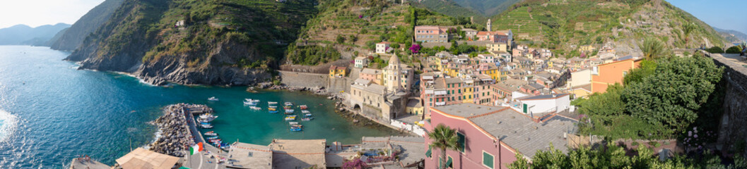 Panorama of Monterosso village in Italy