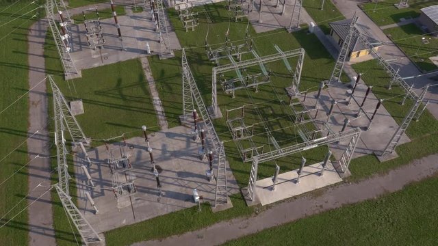 The electrical power station and the power lines, Aerial - 4