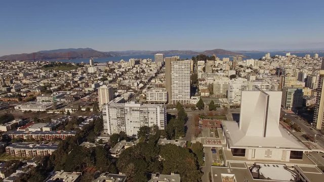 Aerial views of Downtown San Francisco, California, 4K - 3