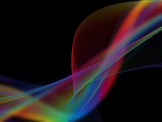 Abstract colorful wave background