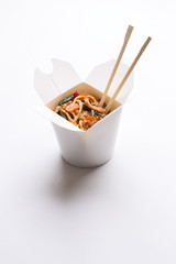 Noodle wok in white box